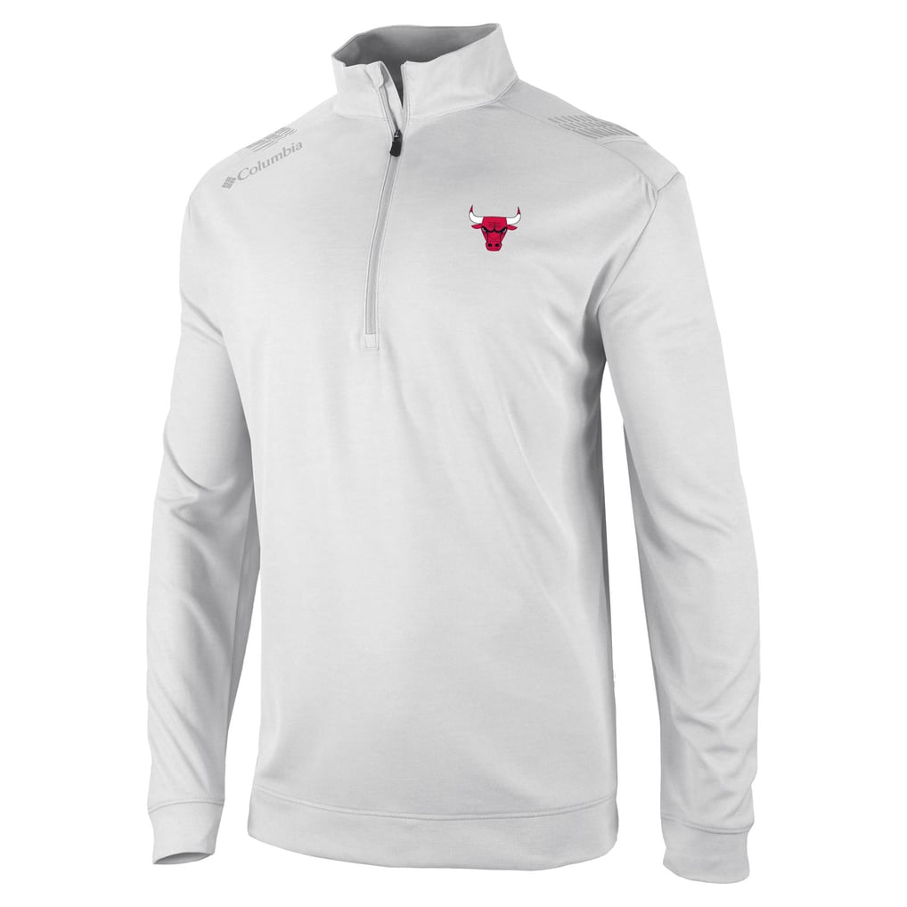  Chicago Bulls Columbia Oakland Downs Quarter-Zip Pullover - White